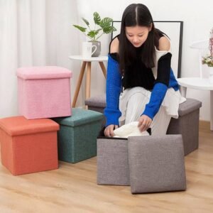 صندوق تخزين ومقعد (2 في 1) قابل للطي