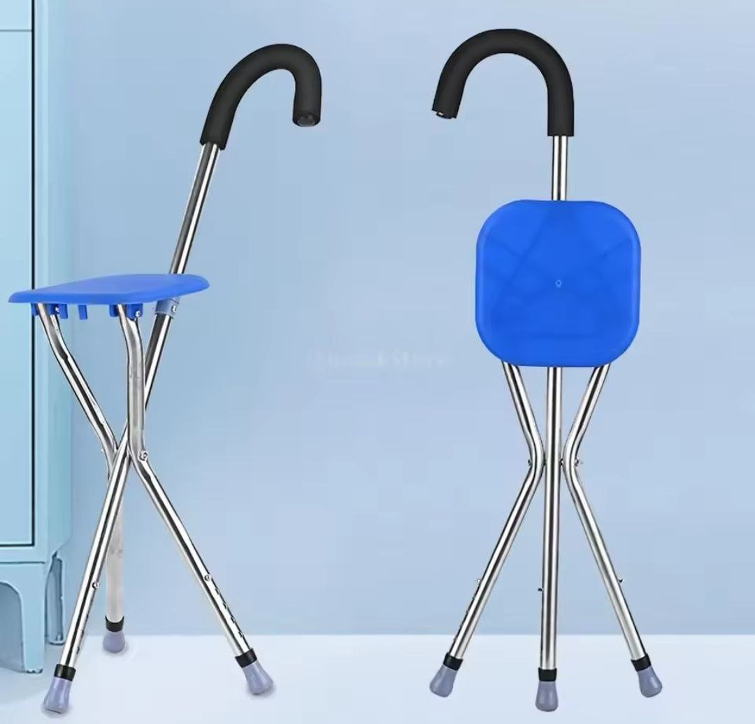عكاز طبي ذكي مع مقعد قابل للطي - Image 5